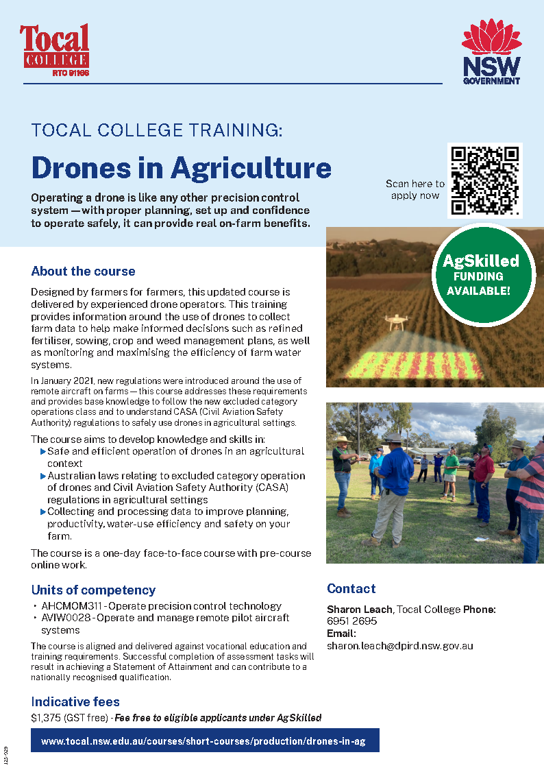 AgSkilled Drones in agriculture