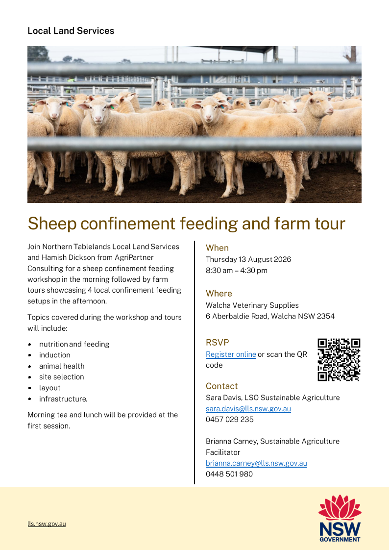 Confinement feeding Walcha flyer